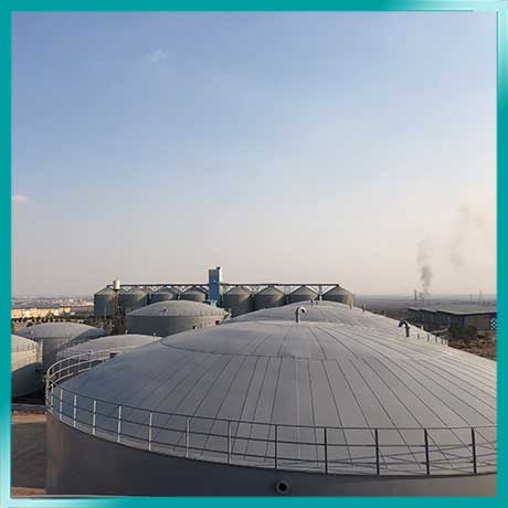 Construction of 13 6000 ton oil storage tanks -GTC - 2021 