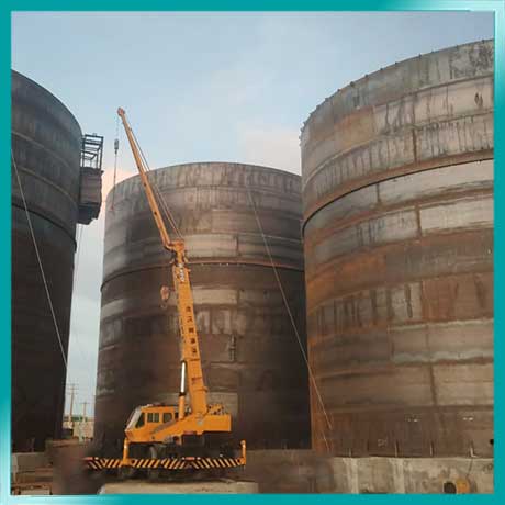 Construction of 6 4000 ton oil storage tanks- Gallat - 2022